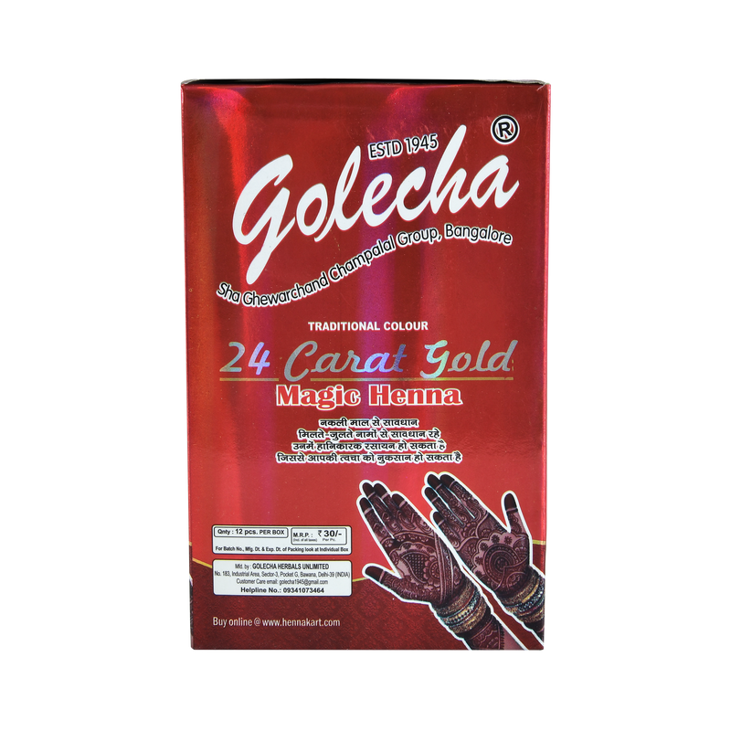 GOLECHA 24 CARAT RED HENNA TUBE