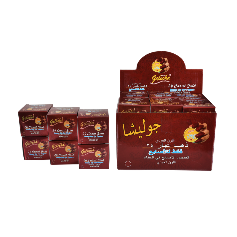 GOLECHA Henna Dip for Fingers - Maroon