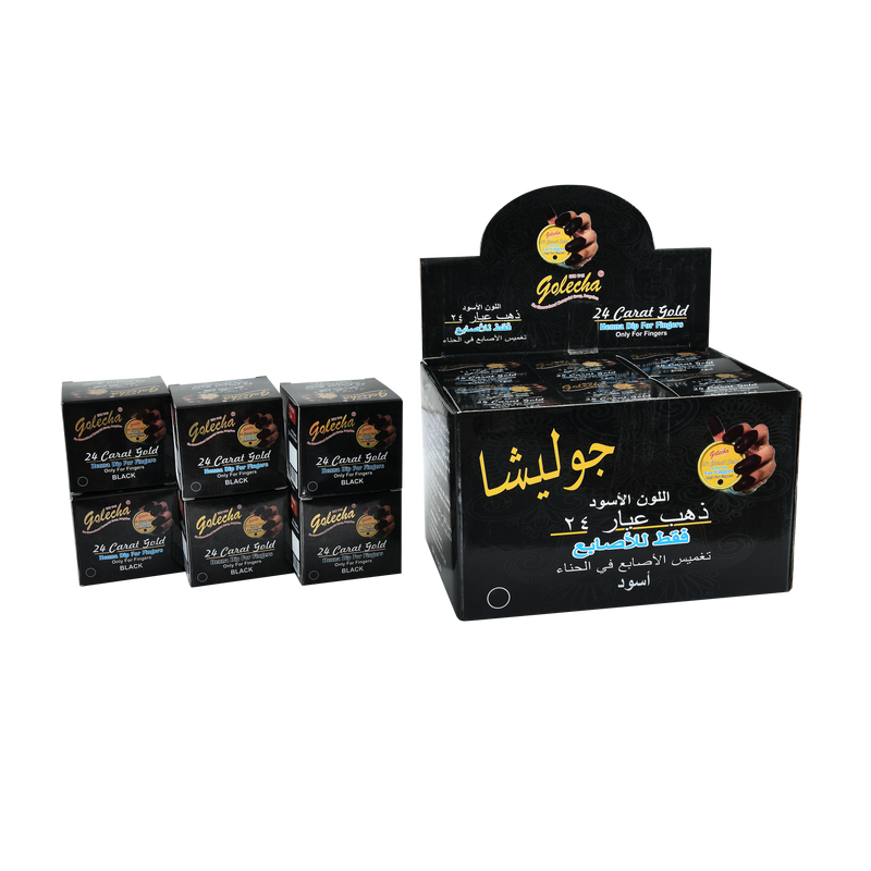 GOLECHA Henna Dip for Fingers - 24 Karat - Black