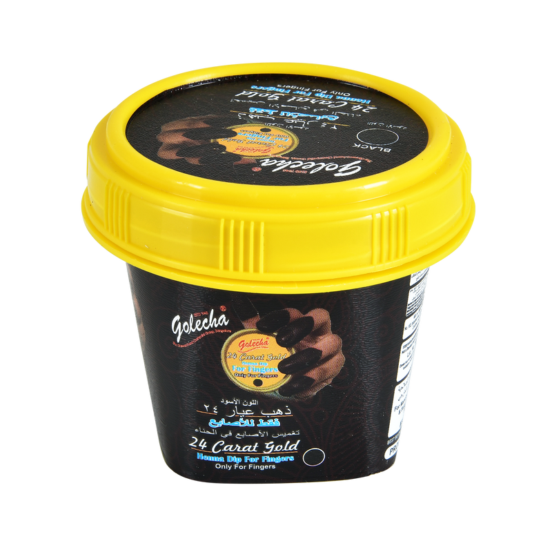 GOLECHA Henna Dip for Fingers - 24 Karat - Black