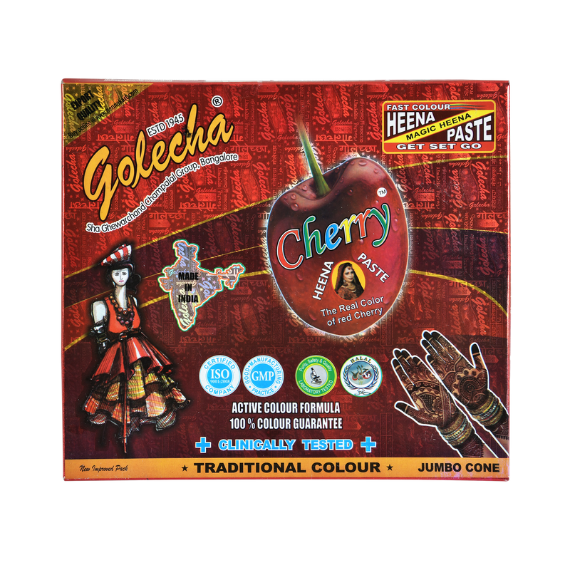 GOLECHA JUMBO MAROON HENNA CONES