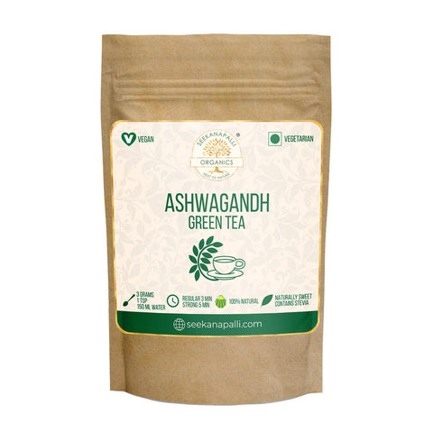 Seekanapalli Organics Aswagandha Ginseng Green Tea 250 gram