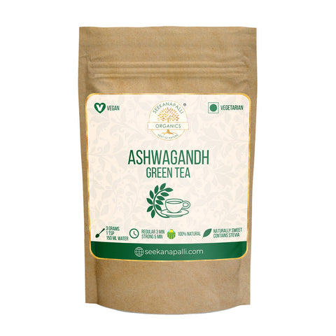 Seekanapalli Organics Aswagandha Ginseng Green Tea 200 gram