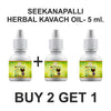 Seekanapalli Organics Herbal Kavach Oil-5ml for immunity booster Buy 2 Herbal Kavach Oil Get 1 Free