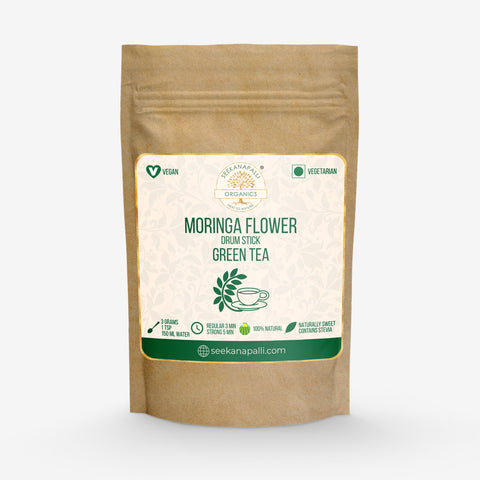 Seekanapalli Organics Dried Moringa (Drumstick) Flower Green Tea (400 gram)